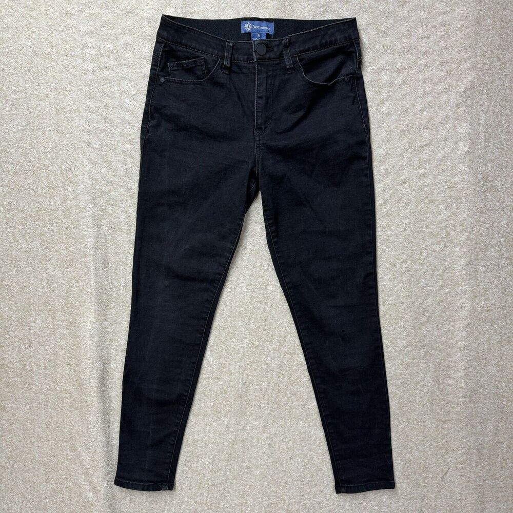 Democracy Womens Ab Solution Size 8 Black  Skinny Dark Wash Stretch Jeans